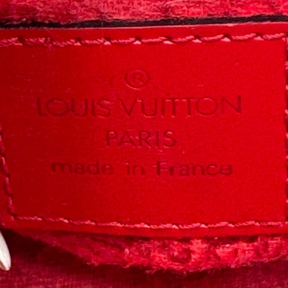LOUIS VUITTON Epi Dauphine PM Pouch Castilian Red EUC - Picture 11 of 17